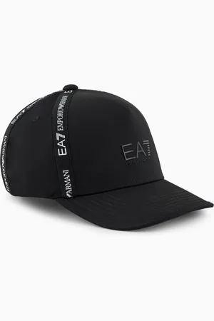 EA7 Gorra de béisbol de algodón Logo Series