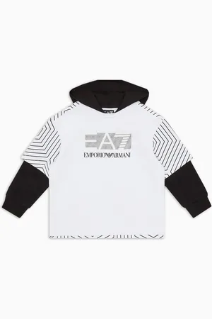EA7 Sudadera con capucha Visibility de algodón