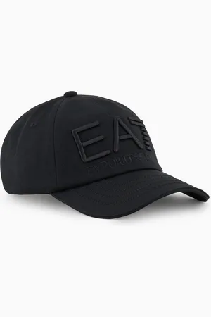 EA7 Gorra de béisbol de algodón Logo Series