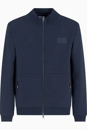 EA7 Sudadera Lux Identity de interlock de mezcla de algodón