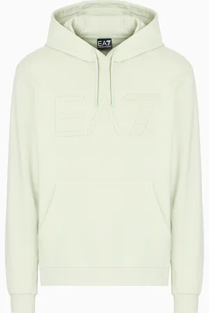 EA7 Sudadera con capucha Logo Series de algodón orgánico