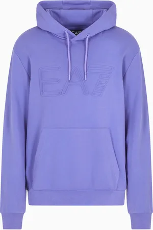 EA7 Sudadera con capucha Logo Series de algodón orgánico