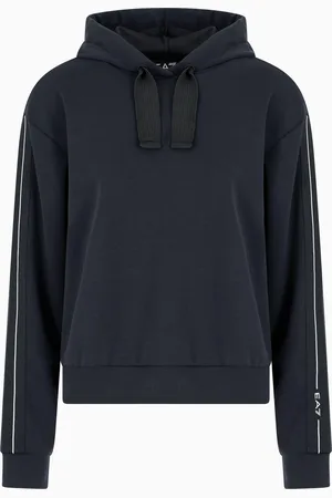 EA7 Sudadera con capucha de modal elástico Logo Series