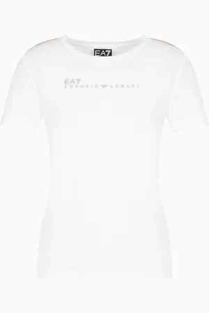 EA7 Camiseta de cuello redondo Dynamic Athlete de tejido técnico Natural VENTUS7