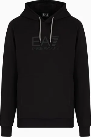 EA7 Sudadera con capucha Visibility de algodón