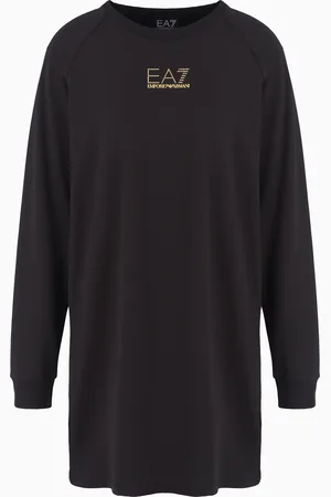 EA7 Vestido de manga larga de mezcla de viscosa Evolution