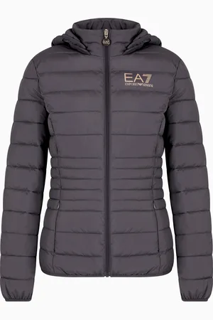 EA7 Chaqueta acolchada Core Lady de tejido técnico reciclado con capucha