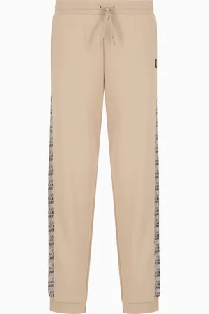 EA7 Pantalones de chándal Logo Series en mezcla de algodón