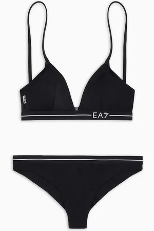 EA7 Bikini bralette con cinta con logotipo