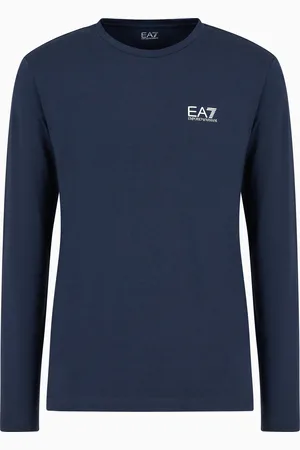 EA7 Camiseta de manga larga de algodón Core Identity