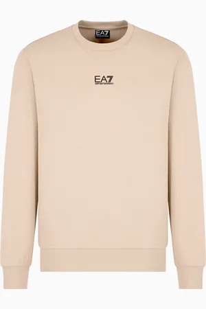 EA7 Sudadera de cuello redondo de algodón Core Identity