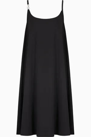 EA7 Vestido con escote redondo de tejido técnico elástico