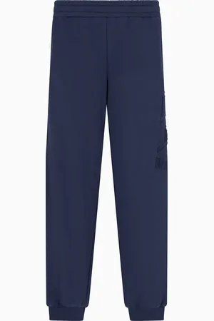 EA7 Pantalones de chándal Logo Series de algodón orgánico