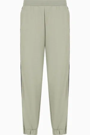 EA7 Pantalones de chándal Logo Series en mezcla de algodón