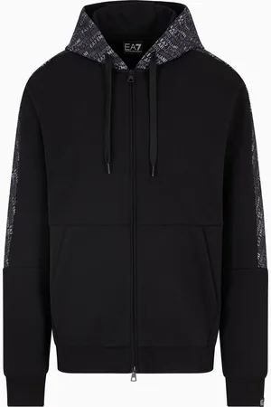 EA7 Sudadera con capucha Logo Series en mezcla de algodón