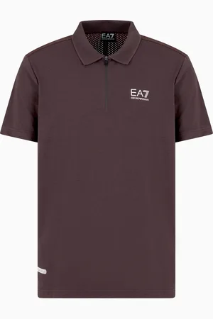 EA7 Polo Dynamic Athlete de tejido técnico Natural VENTUS7