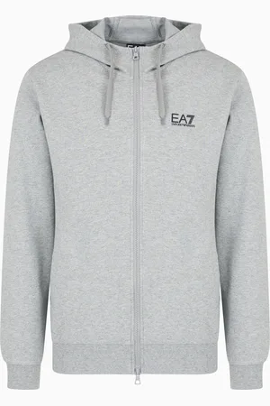 EA7 Sudadera con capucha de algodón Core Identity