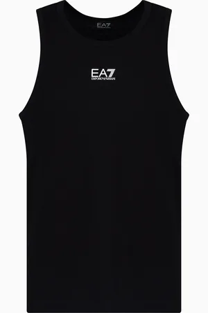 EA7 Camiseta de tirantes Core Identity en punto de algodón