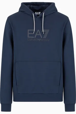 EA7 Sudadera con capucha Visibility de algodón