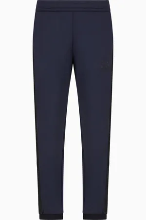 EA7 Pantalones de sarga técnica elástica Gold Label