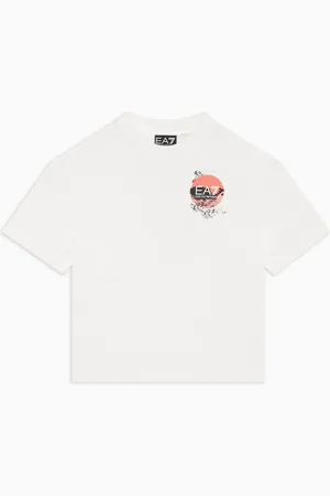 EA7 Camiseta con estampado Graphic Series Boy en punto de algodón