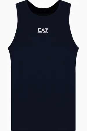 EA7 Camiseta de tirantes Core Identity en punto de algodón