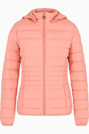 EA7 Chaqueta acolchada Core Lady de tejido técnico reciclado con capucha