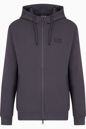 EA7 Sudadera con capucha de algodón Core Identity