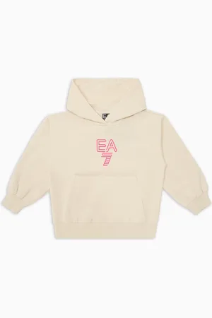 EA7 Sudadera de algodón elástico con capucha Visibility Girl