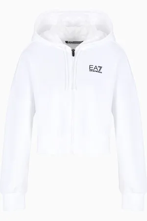 EA7 Sudadera con capucha de lujoso tejido interlock elástico Tennis Pro