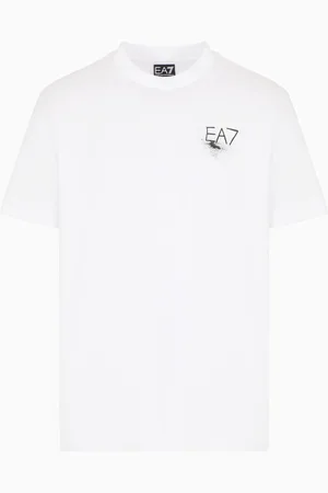 EA7 Camiseta con estampado Graphic Series en punto de algodón