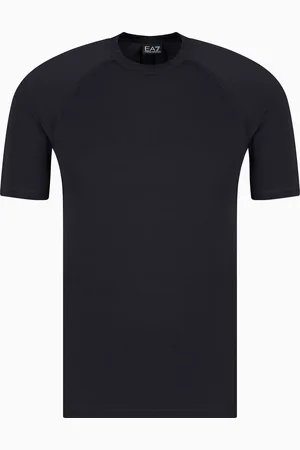 EA7 Camiseta de cuello redondo y manga corta en lycra