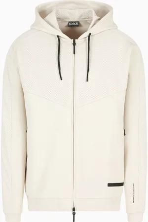 EA7 Sudadera con capucha en mezcla de algodón