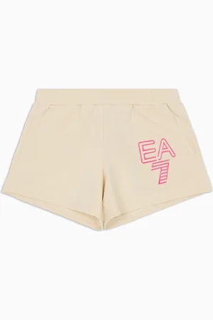 EA7 Pantalones cortos Visibility Girl de algodón elástico