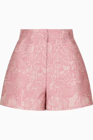 Emporio Armani Pantalones cortos de tejido jacquard con motivo exótico
