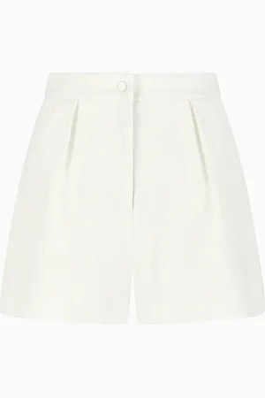 Emporio Armani Pantalones cortos en mezcla de lana efecto microbouclé