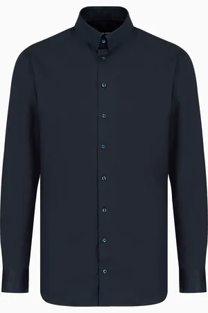 Giorgio Armani Camisa de sarga de algod??n lujoso