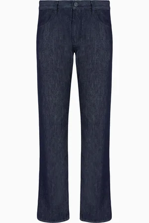 Giorgio Armani Pantalones cinco bolsillos regular fit de denim de algod??n el??stico
