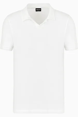 Giorgio Armani Polo de manga corta de punto de viscosa el??stica ASV