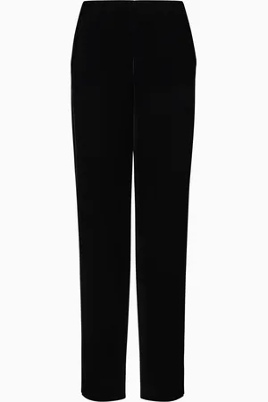 Giorgio Armani Pantalones rectos de terciopelo