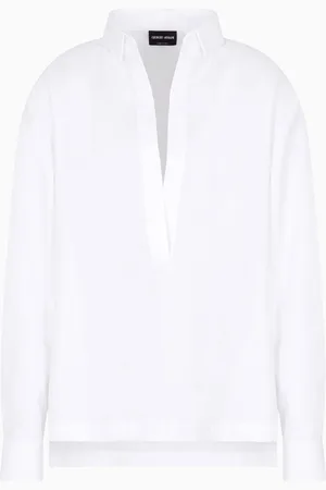 Giorgio Armani Camisa de sarga de algod??n