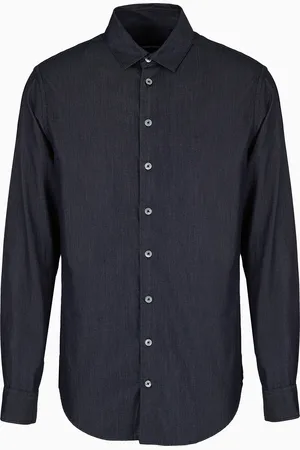 Giorgio Armani Camisa de denim de algod??n de la colecci??n Denim