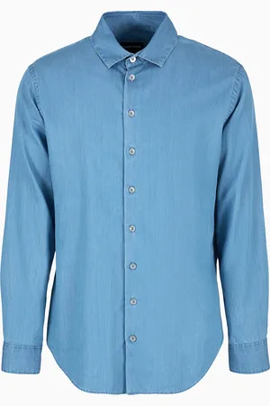 Giorgio Armani Camisa de denim de algod??n de la colecci??n Denim