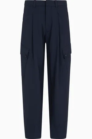 Giorgio Armani Pantalones cargo con una pinza en tela de algod??n