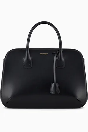 Giorgio Armani Bolso ba??l la Prima tama??o grande de piel graneada