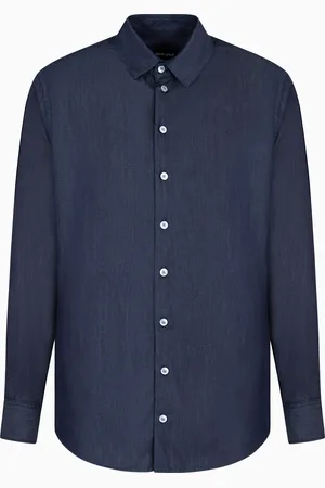 Giorgio Armani Camisa regular fit en denim de algod??n