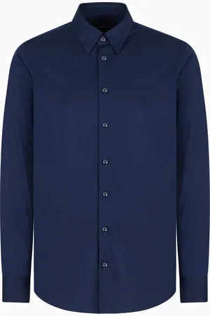 Giorgio Armani Camisa slim fit Icon de punto de algod??n