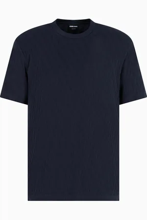 Giorgio Armani Camiseta de cuello redondo en mezcla de viscosa el??stica