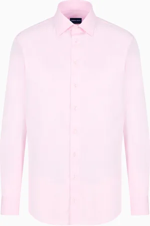 Giorgio Armani Camisa regular fit de sarga de algod??n