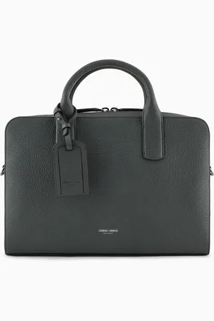 Giorgio Armani Malet??n de cuero plena flor